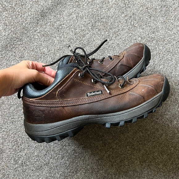 Timberland Canard Brown Low Lace Up Boots Men's 10.5M Waterproof Leather 86198 - Picture 1 of 12